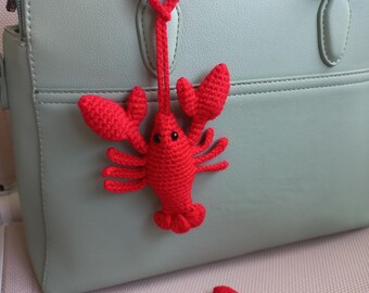 Portachiavi A Forma Di Aragosta In Acciaio Inox - Ciondolo Animale Marino Carino - Regalo Per Amanti Del Mare E Dell'Oceano - Argento, Taglia M