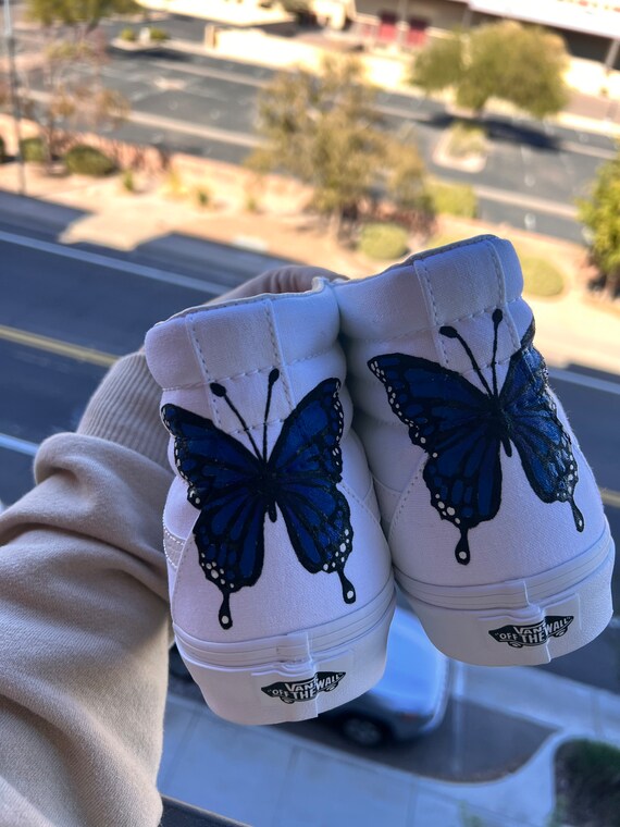 Blue Butterfly Vans