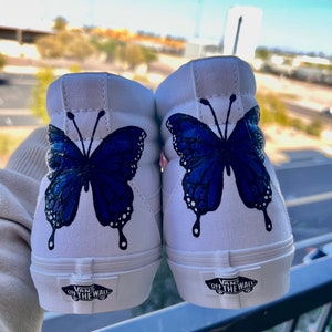 Blue Butterfly Vans