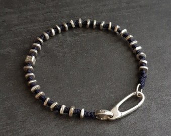 Personalized Sterling Silver Bracelet – Minimalist Friendship Jewelry – Handmade in Paris
