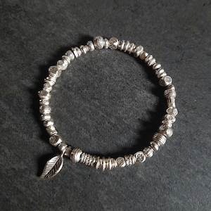 Zeldzaamheid! Tribale armband • Karen Hill kralen patchwork in sterling zilver • Cadeau voor mannen • Handgemaakte en originele sieraden