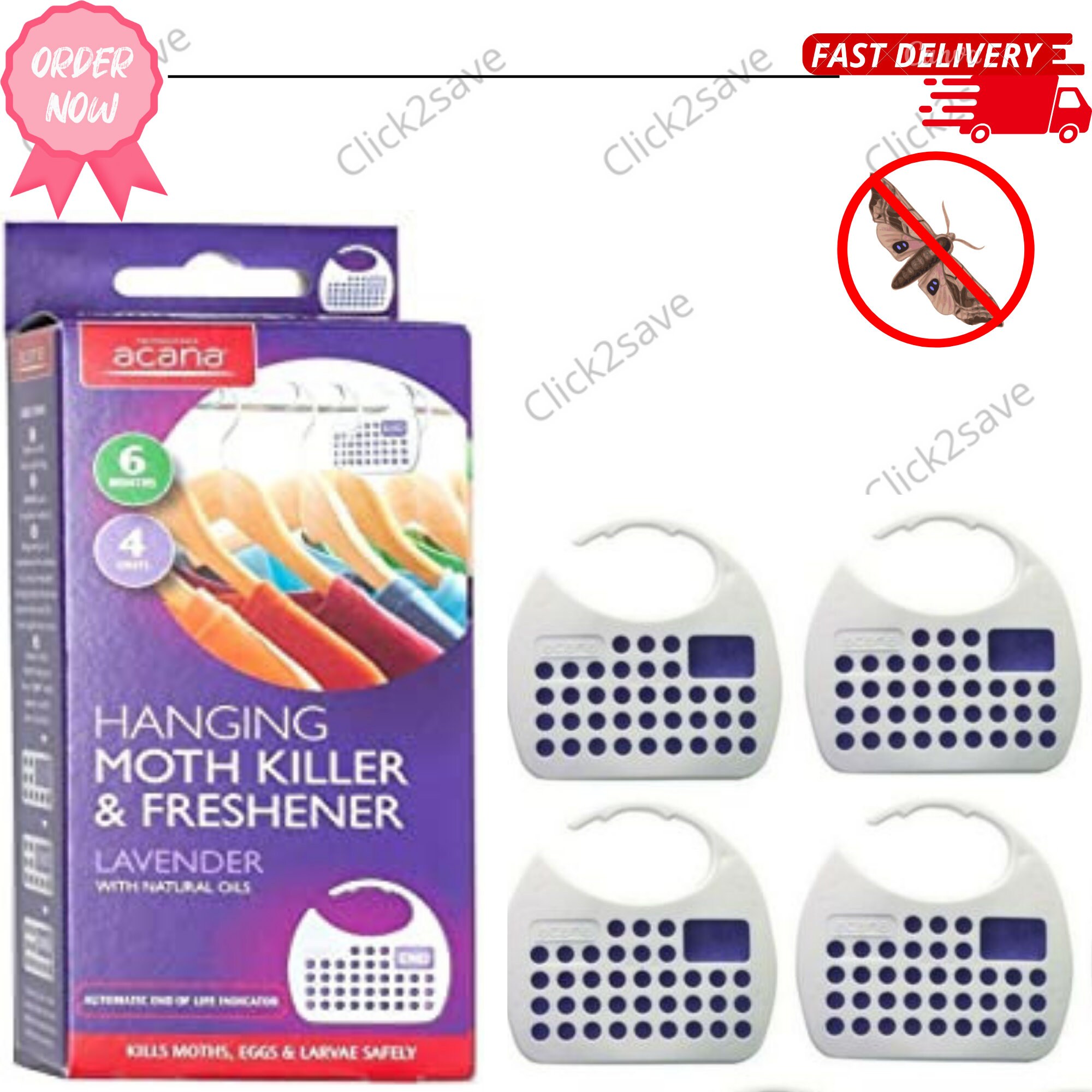 Acana Hanging Lavender Freshener Moth Repeller Killer Wardrobe Etsy