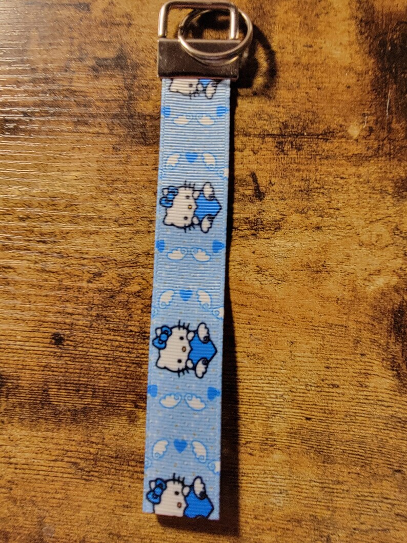 Hello Kitty Keychain Wristlet Etsy