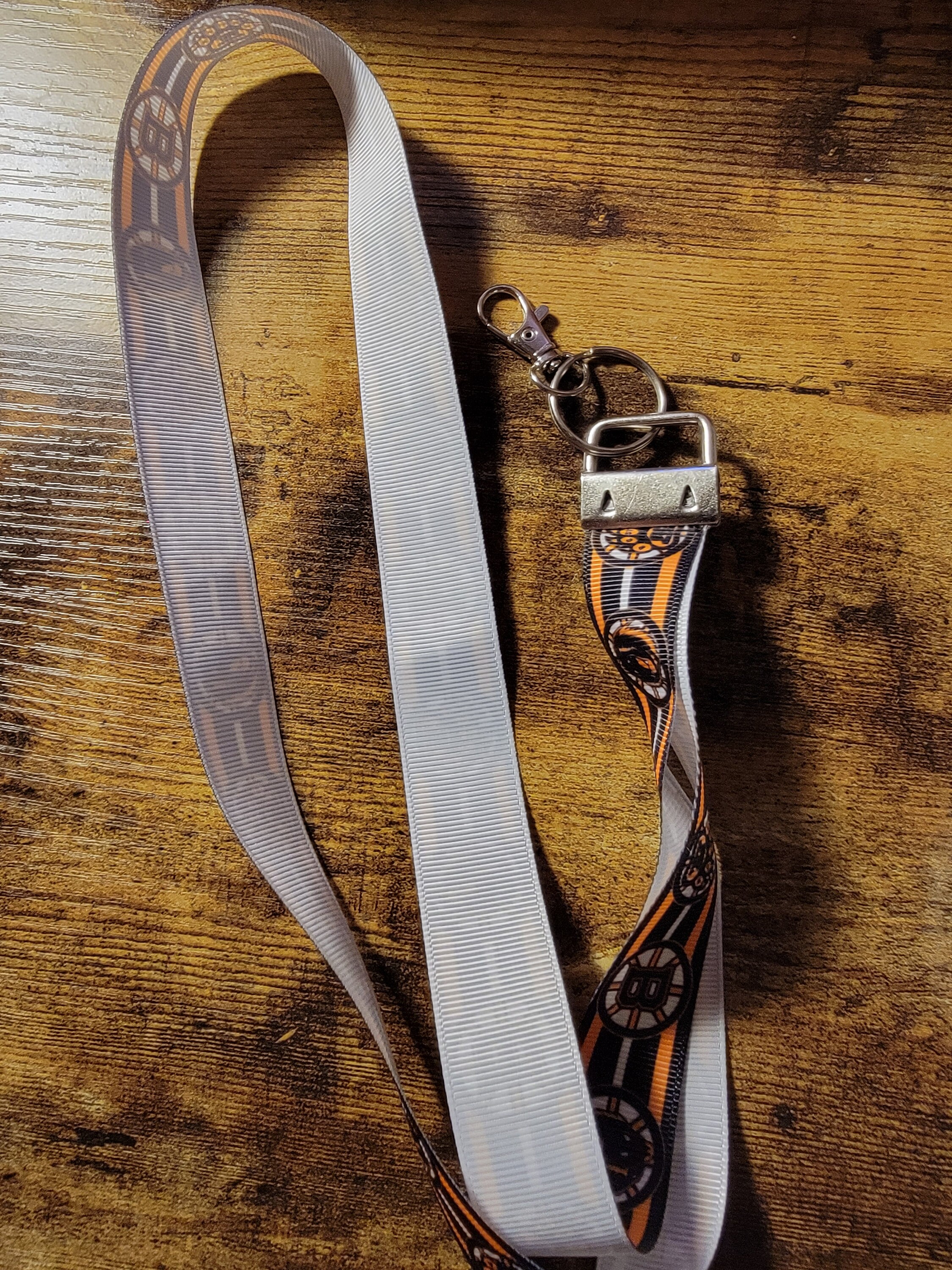 Boston Bruins Lanyard Badge and Key Holder Homemade - Etsy