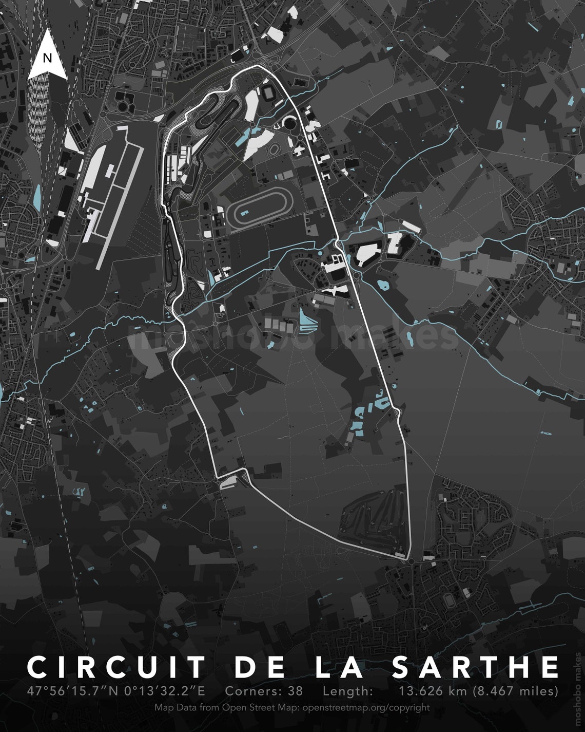 circuit-de-la-sarthe-track-map-for-poster-wall-art-wec-lemans-24-hours