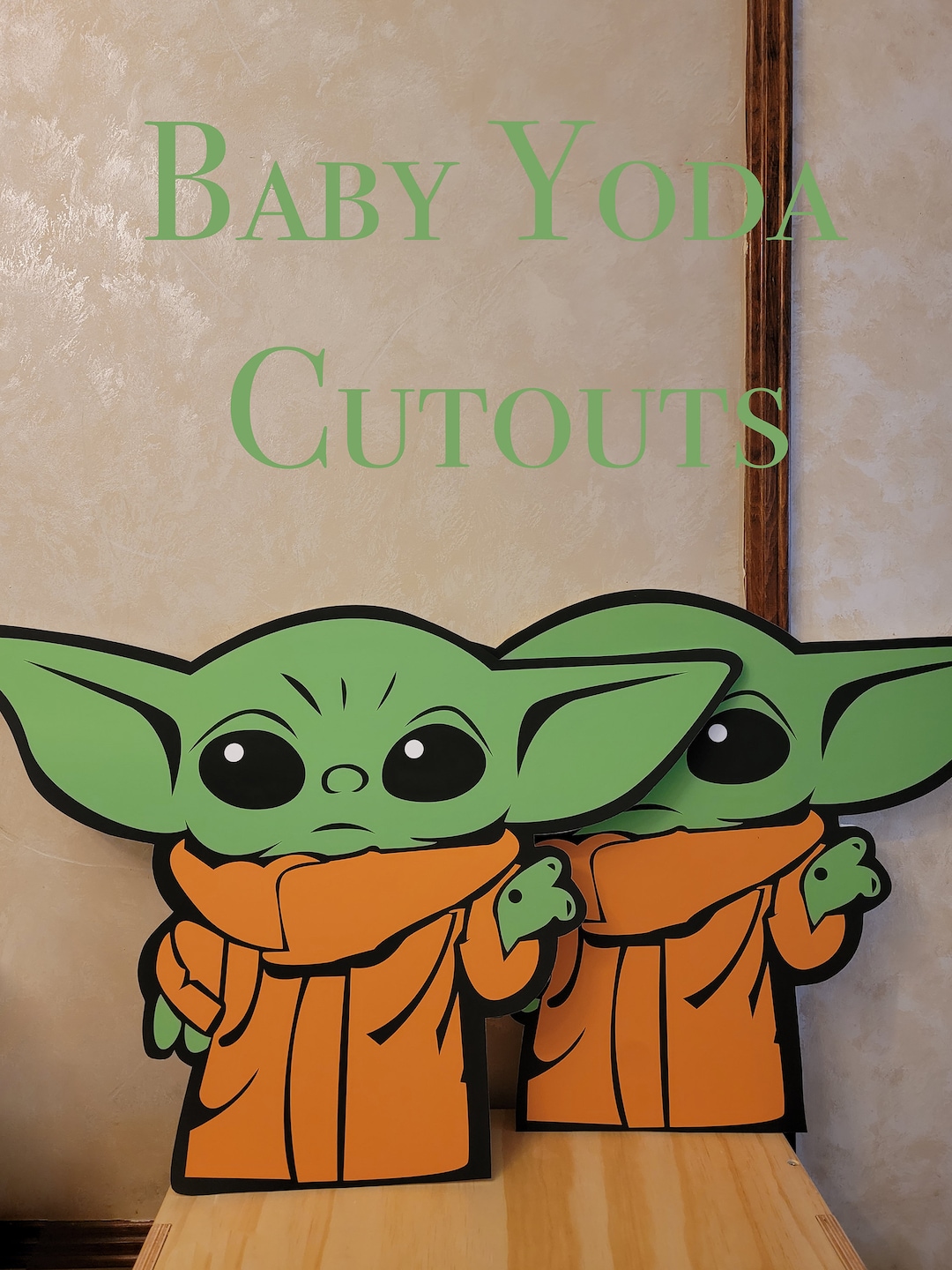 Baby Yoda Cutout / Custom Characters / Baby Yoda Baby Shower / Star