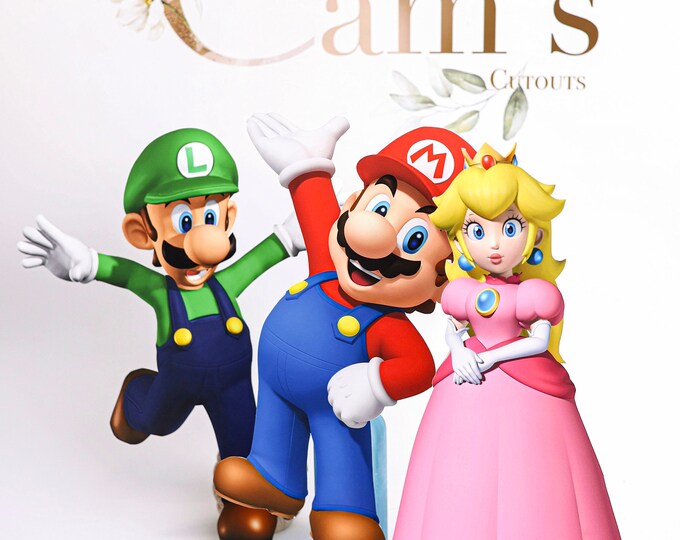 Mario Custom Design Super Mario Bros Custom Characters / Mario Bros Party Props/mario and ...
