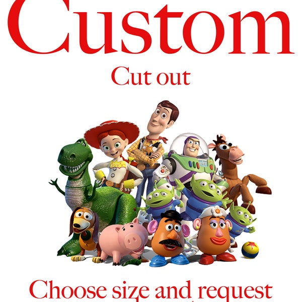 CHARACTER cut outs / Custom characters / party props/ cutouts/standees/custom party decorations/custom orders / movies cutouts/party signs