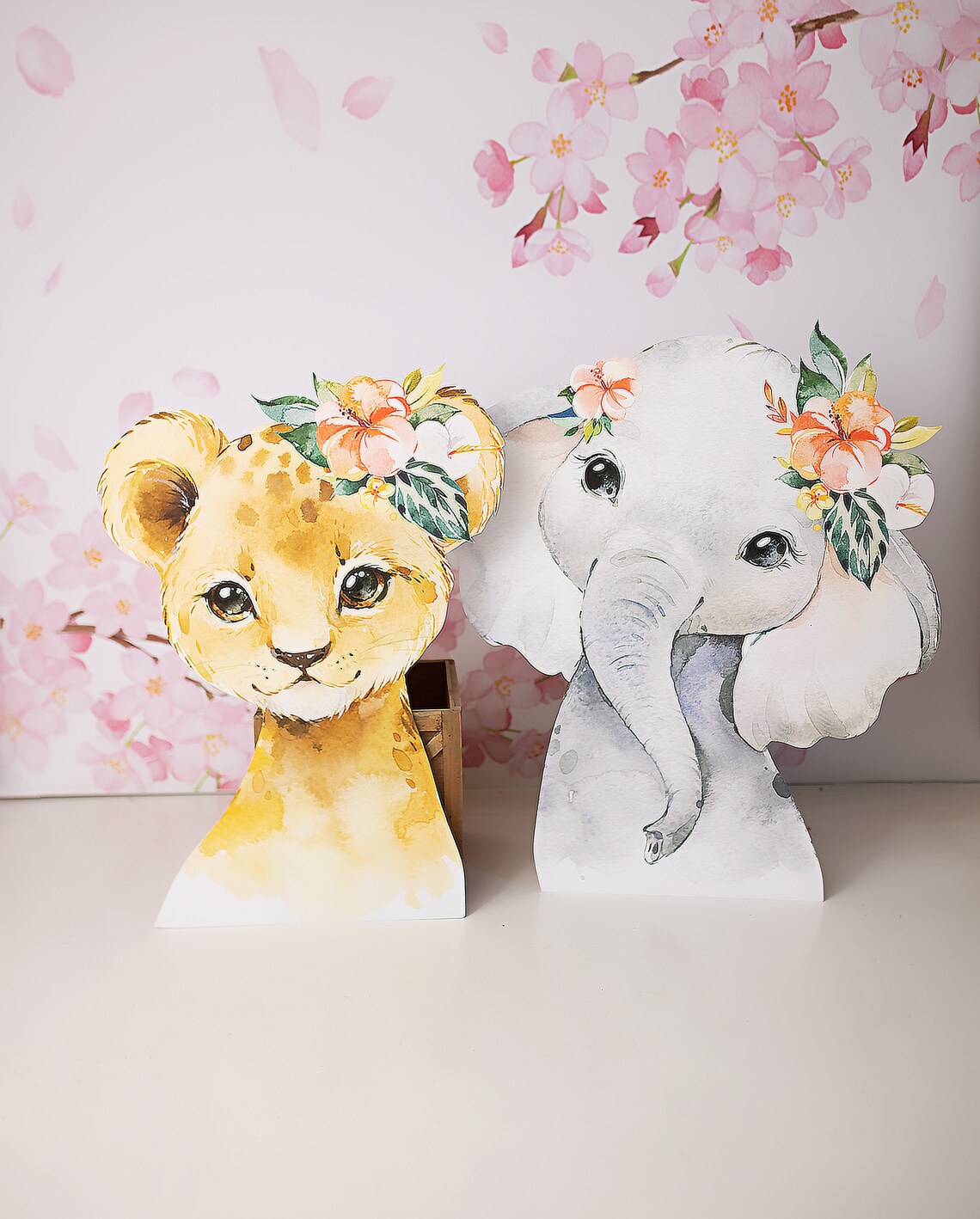 Baby Safari Baby Shower Cutouts / Custom Character / Elephant Etsy