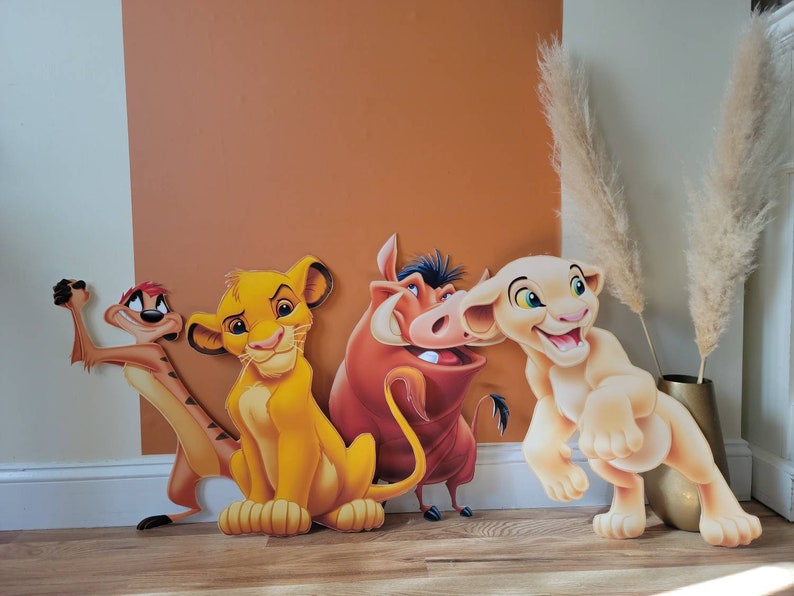 Lion King Cut Outs / Custom Characters / Party Props/ - Etsy