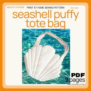 Seashell Puffy Tote Bag - Schnittmuster PDF-Download