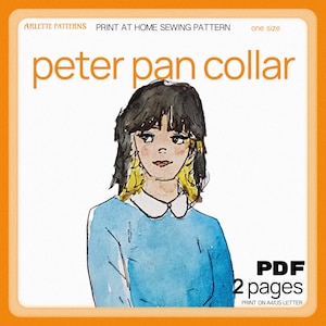 Peter Pan Collar - Sewing Pattern PDF Download