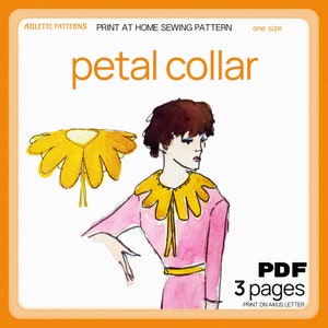 Petal Collar - Sewing Pattern PDF Download