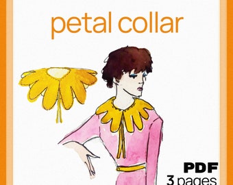 Petal Collar - Sewing Pattern PDF Download