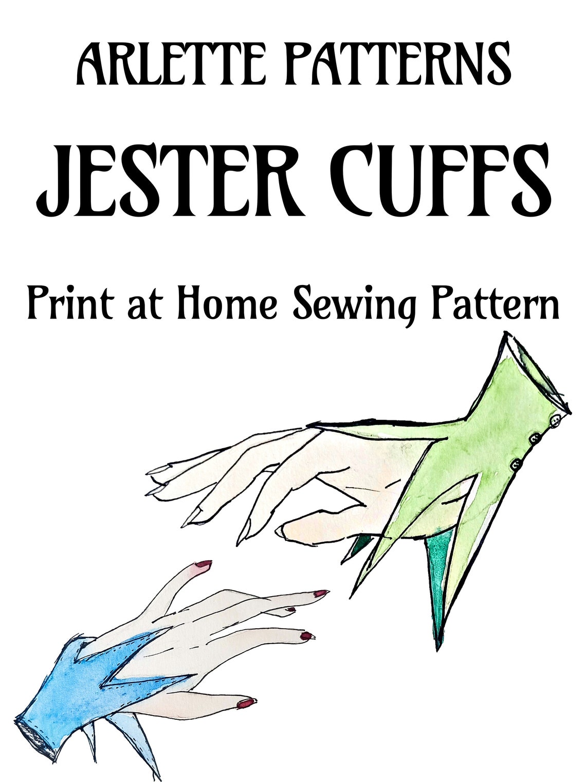 Jester Collars and Cuffs Sewing Pattern PDF Download Etsy Jester Collars and Cuffs Sewing Pattern PDF Download Etsy
