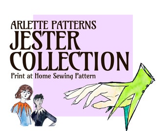 Jester Collars and Cuffs - Sewing Pattern PDF Download