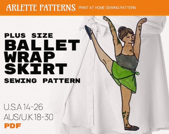 Jada Ballet Knit Wrap Top PDF Patron De Couture 