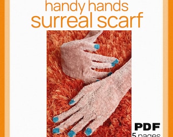 Handy Hands Surreal Scarf - PDF Sewing Pattern