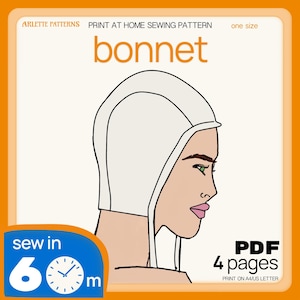 Bonnet - Sewing Pattern PDF Download