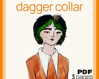Dagger Collar - Sewing Pattern PDF Download
