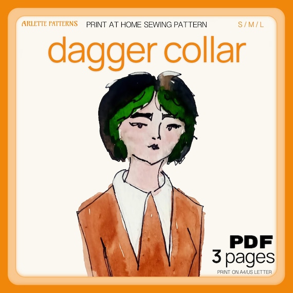 Dagger Collar - Sewing Pattern PDF Download