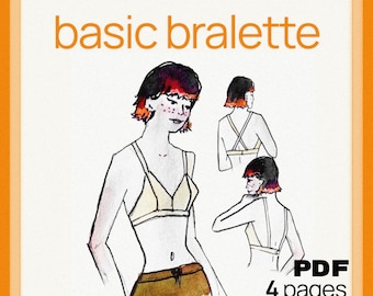 Basic Bralette - Sewing Pattern PDF Download