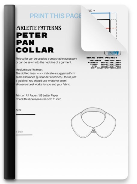 Peter Pan Collar - Sewing Pattern PDF Download - Etsy