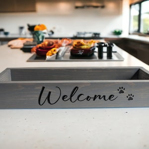 Custom Wood Centrepiece, Personalized Engraved Family Name, Tabletop Seasonal Decor, Wedding Table, Dining Room, Home Decor