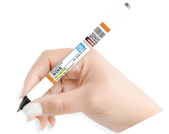 Syringe Pen - funny RX epoxy gel pens - personalized - coffee and wine prescription pens for pharmacy techs and nurses