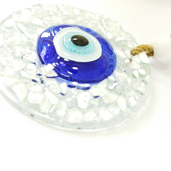 Evil Eye Fused Glass Etsy