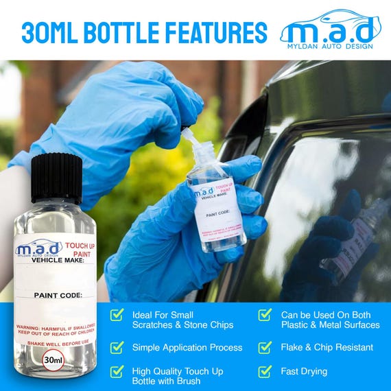 Custom Touch-Up Paint For MINI – Mixed From Registration (20ml Pen & Brush By MAD PAINTS)