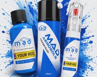 MAD Paints Custom Car Touch Up Paint – Mixed to Match Your Registration, Pen, Bottle or Aerosol
