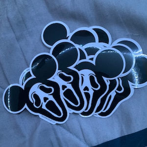 Ghost mouse 3” sticker