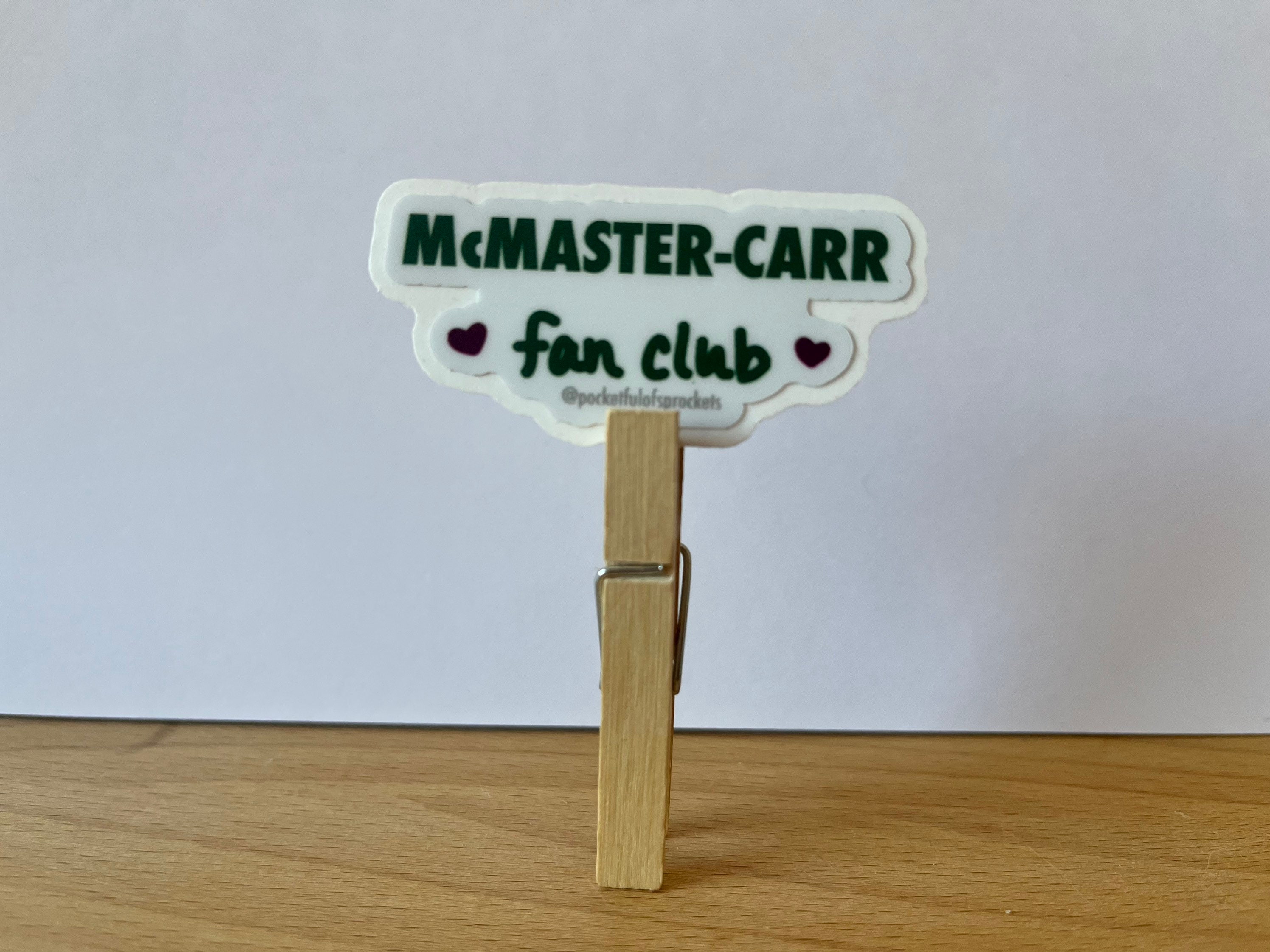 Mcmaster-carr Fan Club Vinyl Sticker - Etsy