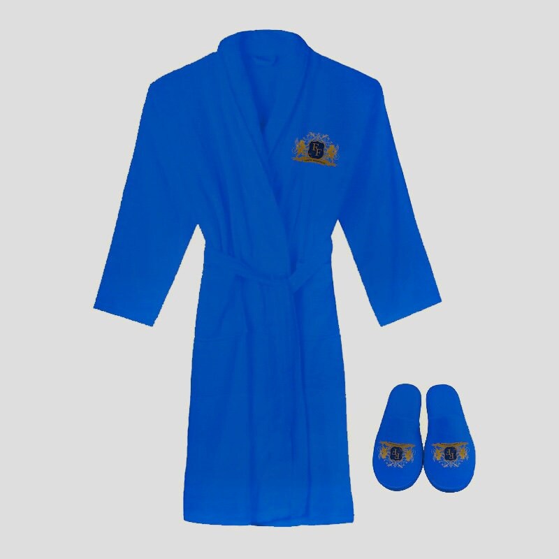 Luxury Bathrobe and Slipper Set in A Gift Box Etsy