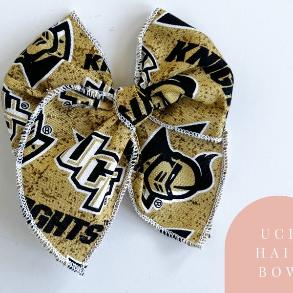 University of Central Florida Hair Bow - UCF Knights Football Bow, UCF baby headband bow, UCF game day outfit for baby