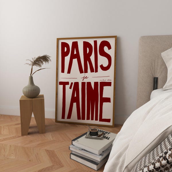 Je T'aime - Etsy