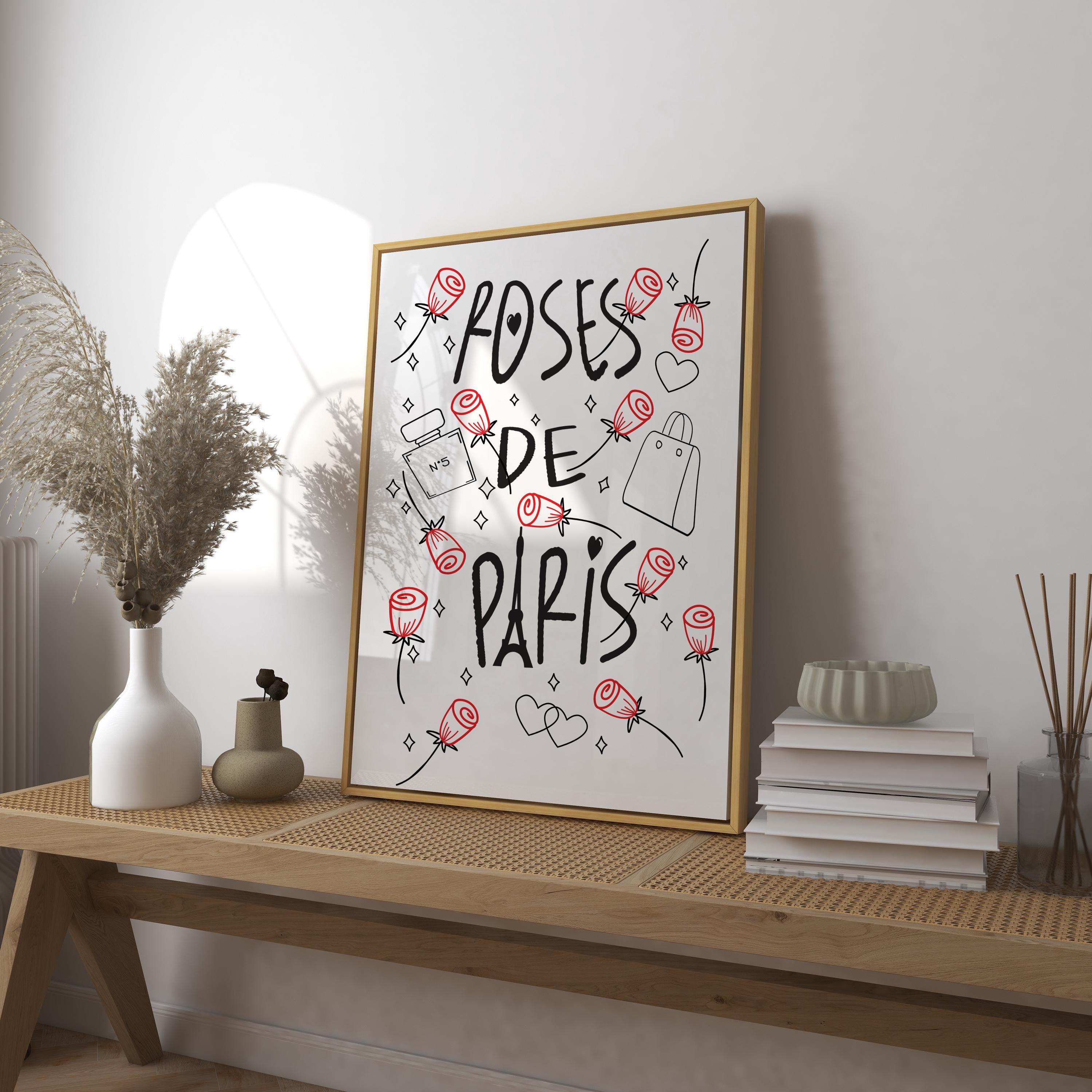 Roses De Paris Art Print, French Kitchen Illustration - Etsy Singapore Roses De Paris Art Print, French Kitchen Illustration - Etsy Singapore
