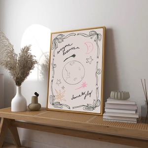 Everyone Deserves A Chance To Fly Art Poster, Movie Theatre  Broadway Print Poster,  Modern Kitchen Wall, Bedroom Decor, Bar Cart Art
