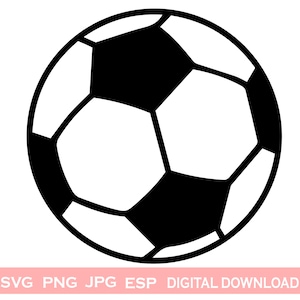 Soccer Ball SVG, football SoccerBall svg png jpg png,  Soccer Mom, Soccer Dad, Girl, Boy, Cricut silhouette vector, Instant Download