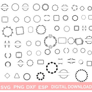 63 Wreath svg bundle, Christmas Floral Heart Laurel Wreath, Wreath Clip Art, Wreath Monogram svg, Cut Files Cricut & Silhouette, Download