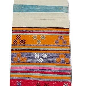 7X1.7 ft Stair Rug Kilim, Aztec Kilim Rug, Turkish Rug, Vintage Runner Rug, Bohemian Kilim Floor Rug, Orintal Rug, Area Rug, MYK-1541