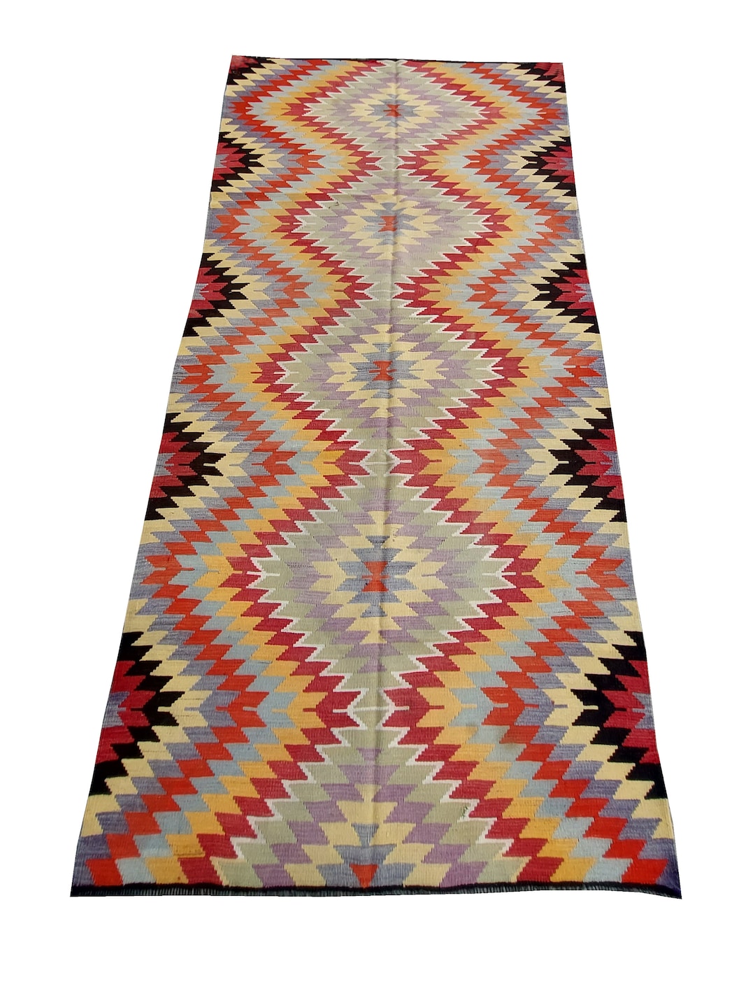 トルコキリムラグ、10.5 x 5.1 フィート、320 x 155 cm、大型
