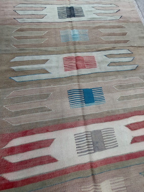 リカ1030 Y2860-3 y2860-1 トルコ キリム 2枚 オールドキリム トルコ コンヤ 121×178cm 1920~35年代