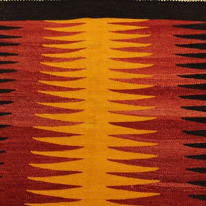 Alfombra kilim geométrica de 3.4x3.2 pies, alfombra kilim grande, alfombra kilim vintage hecha a mano, alfombra kilim turca, alfombra kilim dormitorio, alfombra kilim étnica MYK-571 imagen 5