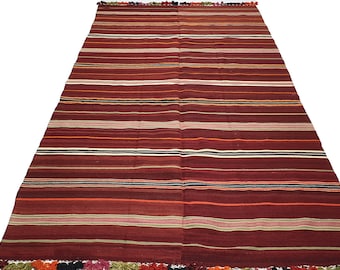 9.9x5 ft, Ethnic Kilim Rug, Handmade Kilim Rug,Area rug, wool rug,Boho Kilim, Decor Rug, King Sıze Vintage kilim Bohemian Rug, MYK-861