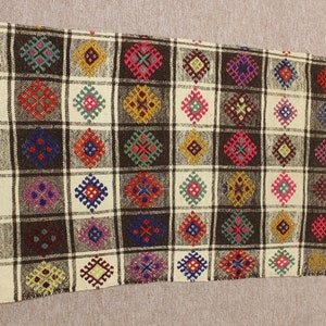 3.2x1.8 ft Runer Area Rug Kilim, Decorative Kilim Rug, Ethnic Kilim Rug, Handmade Kilim Rug,Area rug, wool rug,Boho Kilim,  MYK-1265