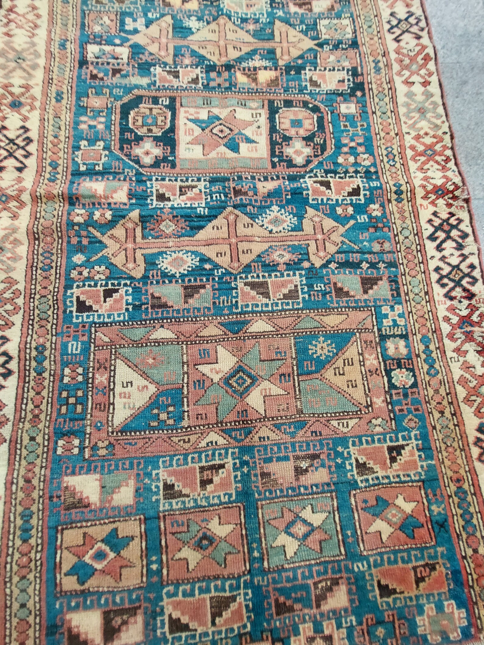 Antique Rug, 5.3x3.7 Ft, 161x112 Cm, Caucasian Rug, Bohemian Rug ...