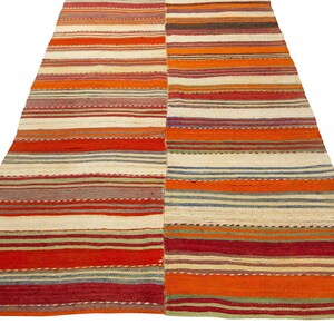 Old Vintage Kilim Rug, 8.2x4.3 ft, Large Kilim Rug, Colorful Kilim Rug, Vintage Turkish Boho Rug kilim rug, blue, yellow, MYK-1156A