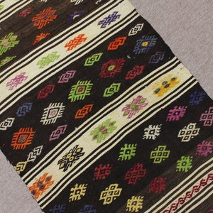 3.4x2 ft  Boho Home Decor, Oversize Kilim Rug, Decorative Kilim Rug, Aztec Rug, Ethnic Rug,Turkish Kilim Rug, MYK-1276